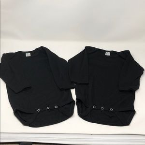 New Black Long Sleeve Onesies by Laughing Giraffe